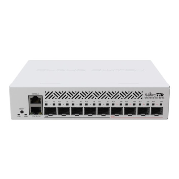 MikroTik CRS310-1G-5S-4S+IN - switch - 10 portar - rackmonterbar
