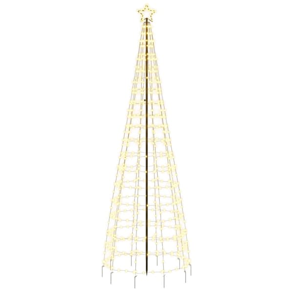 LED julgran med spikar 570 LED varmvit 300 cm