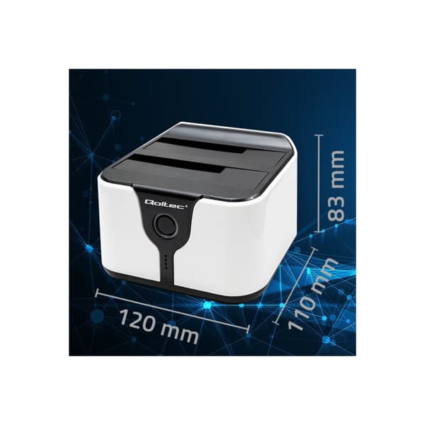 Qoltec - HDD / SSD dockningsstation - SATA 6Gb/s - USB 3.0