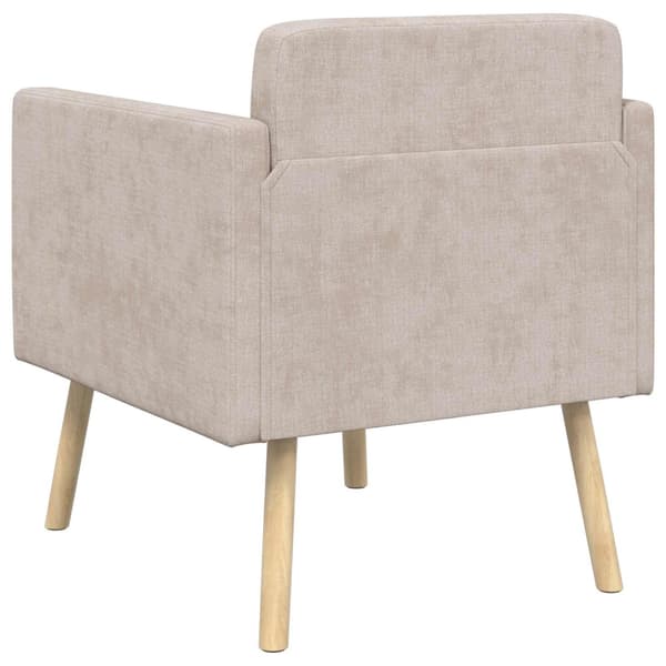 Accentfåtölj Beige Chenilletyg