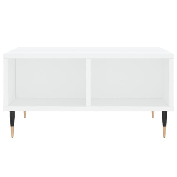 Soffbord vit 60x60x30 cm konstruerat trä