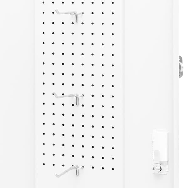 Sadelskåp vit 53x53x105 cm stål