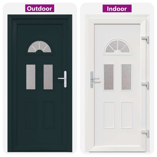 Framdörr 88 x 200 cm PVC Antracit
