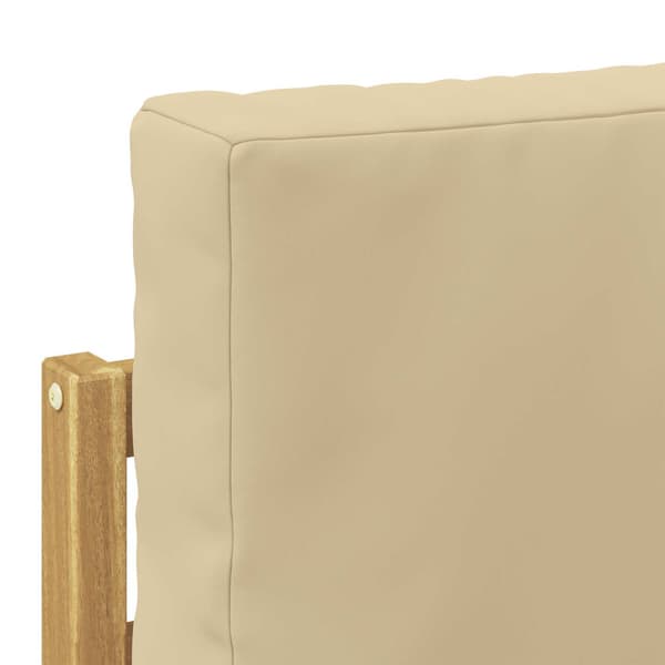 2 Stycke Utomhussoffset Polyester Vit och beige