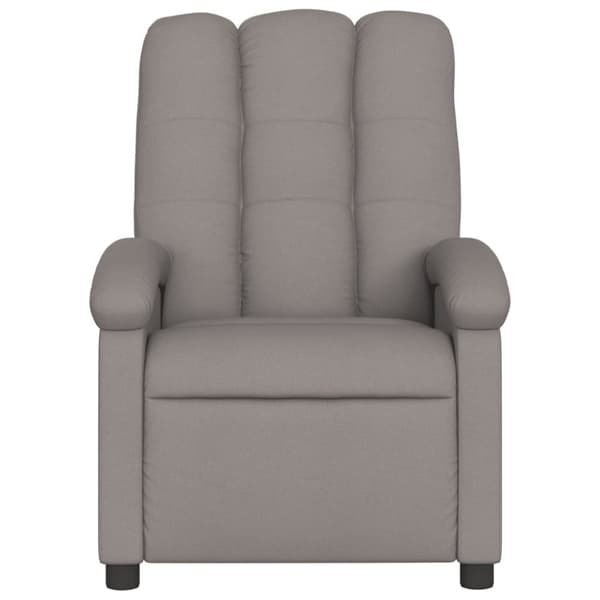 Elektrisk massagefåtölj taupe tyg