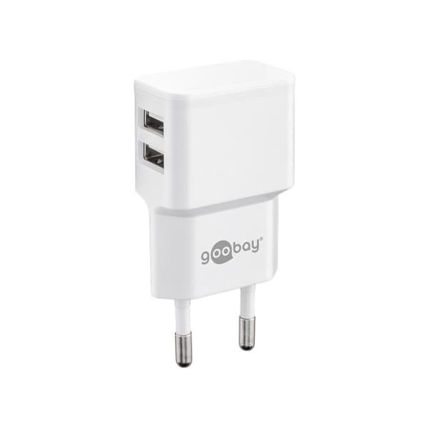 goobay Dual Apple Lightning charger set strömadapter - USB - 12 watt