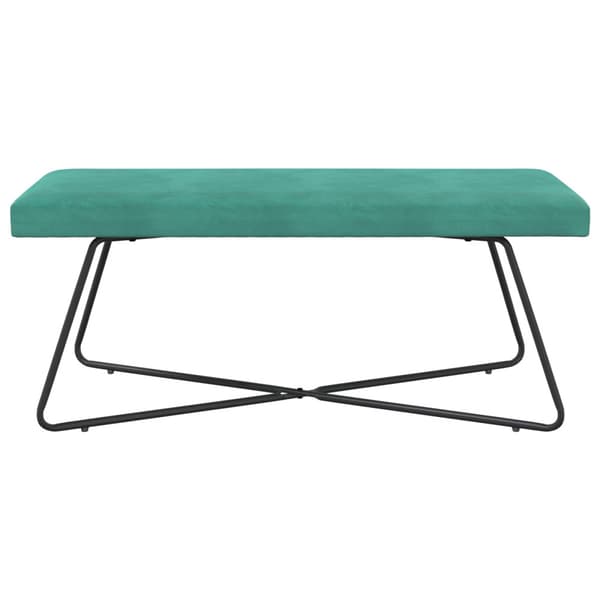 bänk Enfärgad Turkos 110 x 40 x 45 cm Sammet