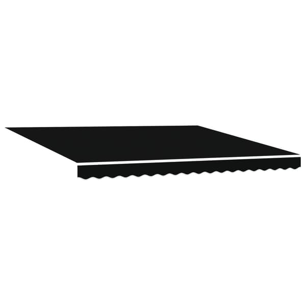 Markis tyg med Svart 400 × 300 cm Polyester