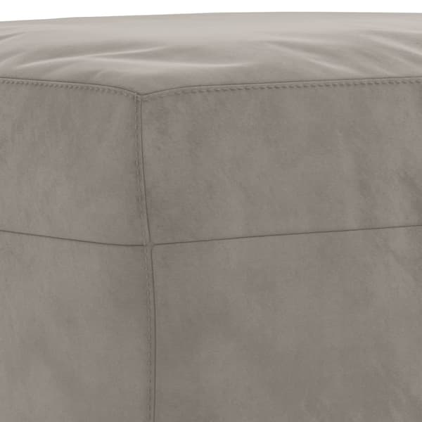 Fotpall Ljusgrå 70x55x41 cm sammet