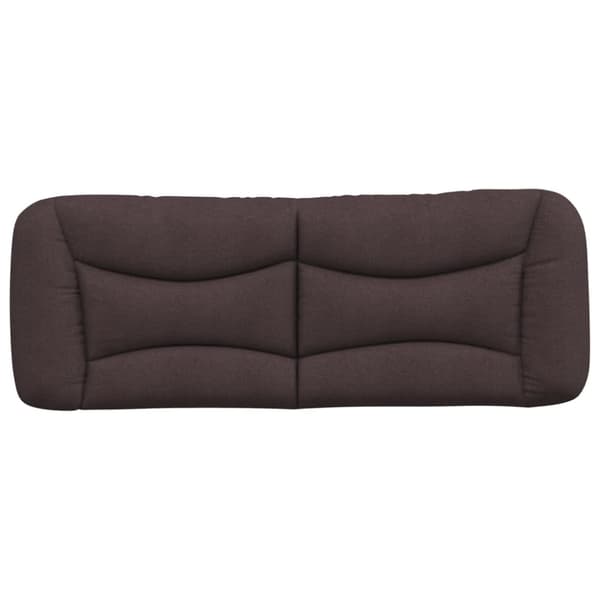 Headboard Cushion "Hvar" Dark Brown 120 cm Fabric