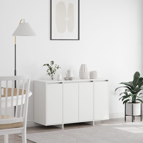 Sideboard Vit 120 x 41 x 75 cm Konstruerat trä