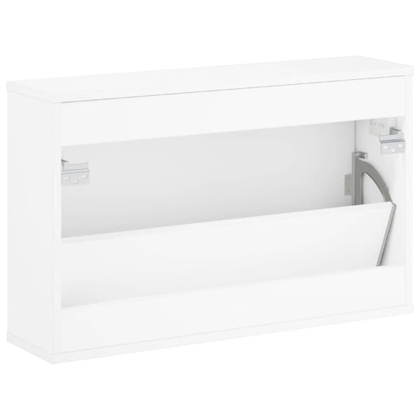 Skoskåp VENRAY 70 x 17 x 43 cm Konstruerat trä Vit