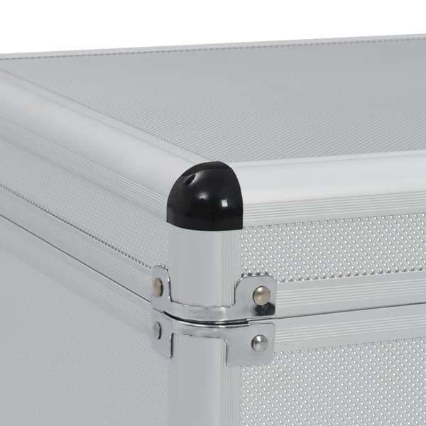 Förvaringsväskor 2 st silver aluminium