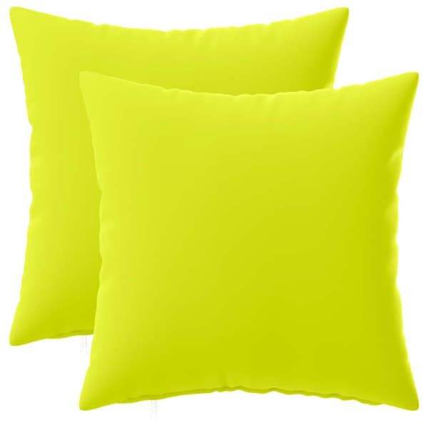 Kudde med kudde HEERLEN 2 st Klart grön. Polyester