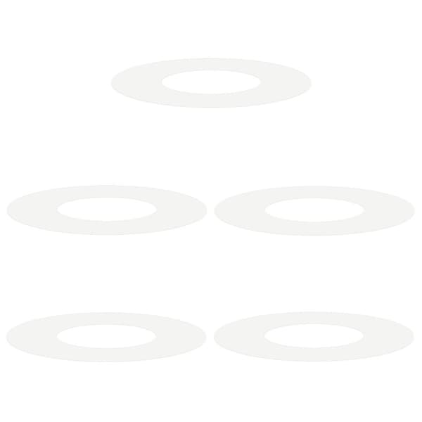 lämplig för Flat Trädringar 5 pcs Vit Ø30 / 60 cm Stål