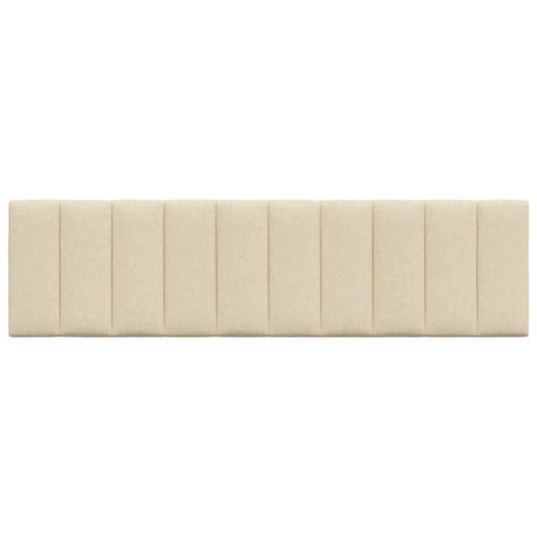 Headboard Cushion "Hanko" Cream 180 cm Fabric