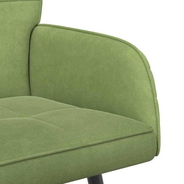2-sitssoffa med metallben 2-sits Ljusgrön Sammet