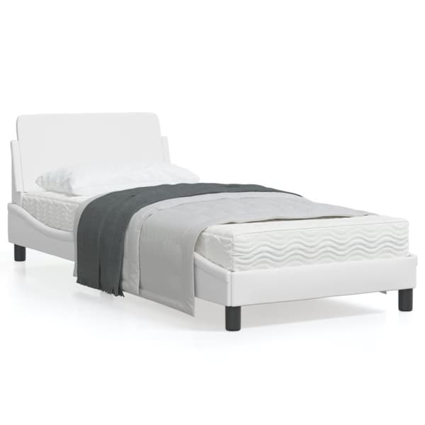 Bed Frame "Dover" White 80x200 cm Faux Leather