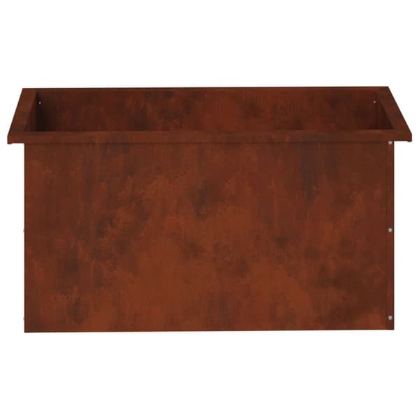 Odlingslåda med LED 2 st Rostig 40 x 80 x 40 cm