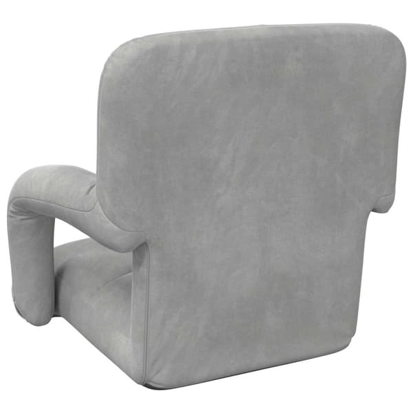 Golvstol Ljusgrå 58 x 62 x 58 cm Sammet