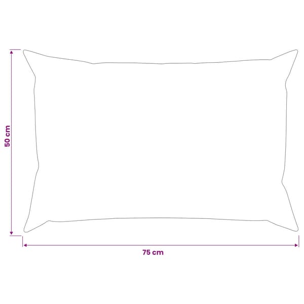 Kuddöverdrag 2 st HEERLEN Svart 50 x 75 cm Sammet