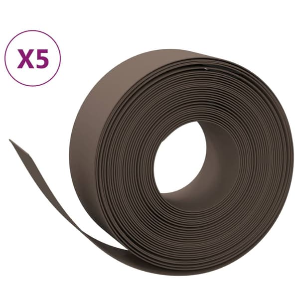 Rabattkant brun 5 st 10 m 20 cm polyeten
