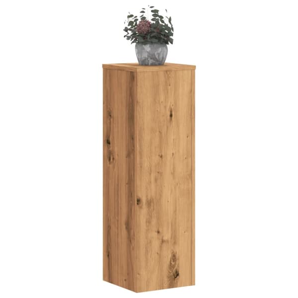 Växtställ 2 st ek 25x25x80 cm konstruerat trä