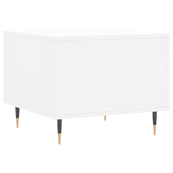 Soffbord 2 st vit 50x50x40 cm konstruerat trä