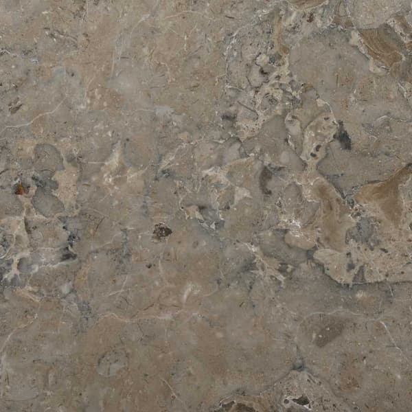 Bordsskiva grå Ø40x2,5 cm marmor