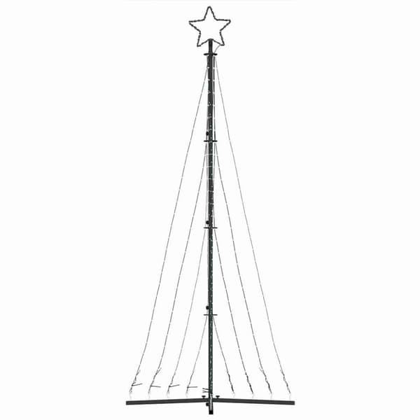 LED julgran 447 LEDs kallvit 250 cm