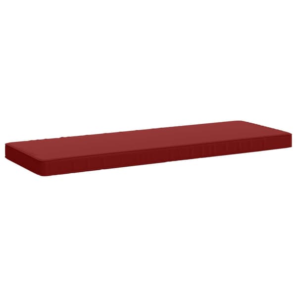 1-delad Bänk Kudde VUGHT 100% Polyester Vinröd 100 x 40 x 5 cm