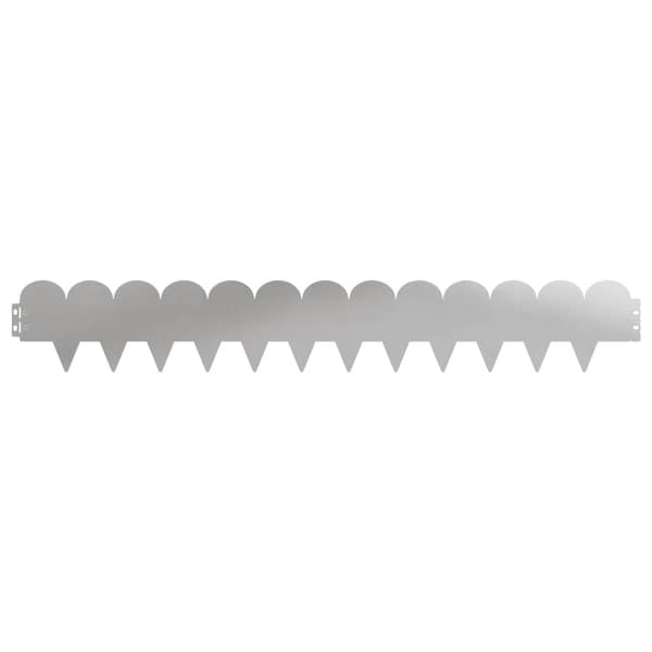 Kant för gräsmatta 50 pcs 103 x 15 cm Stål Silver