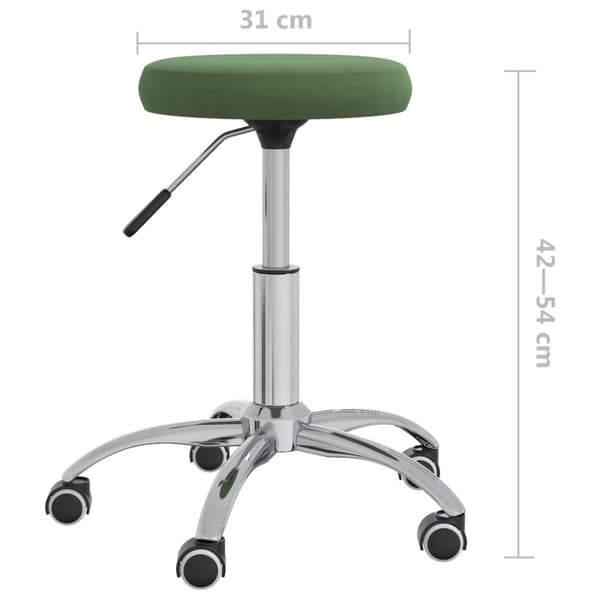 Massagepall mörkgrön sammet