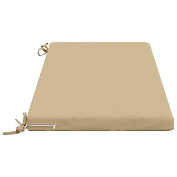 Bänk kudde SOEST 100% Polyester Beige 120 x 50 x 5 cm