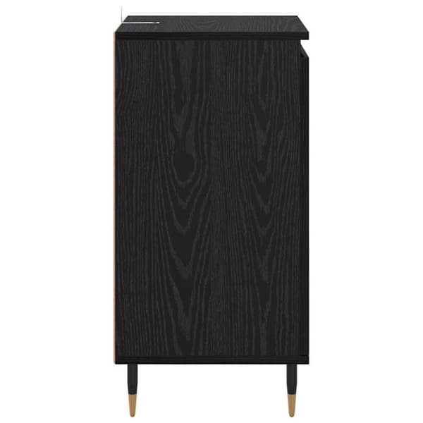 Sideboard 2 pcs Svart Ek 40 x 35 x 70 cm
