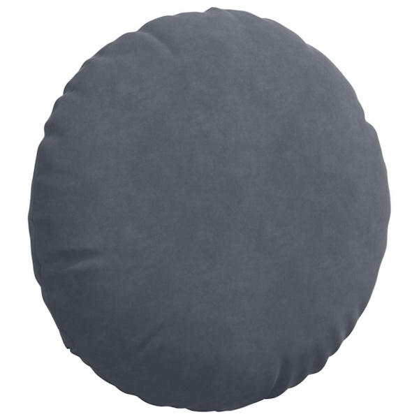 Sittkuddar 2 pcs Mörkgrå Ø50 x 19 cm Sammet