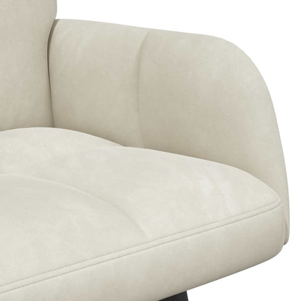 Tvåsitssoffa Kräm 115 x 61 x 87 cm Sammet