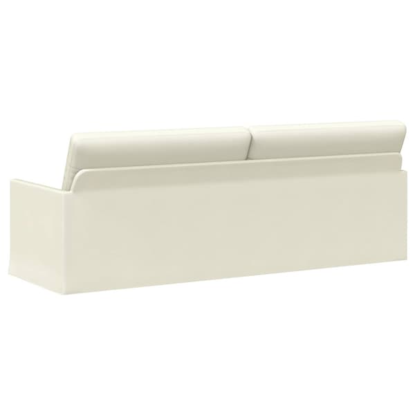 3-sitssoffa Gräddvit 220 x 81 x 82 cm Kordread tyg