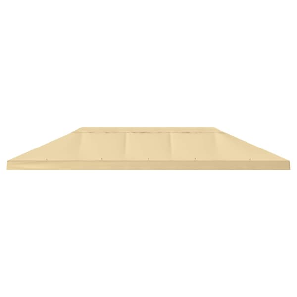 Gazebo taköverdrag 6 x 3 m Gräddvit Polyester 190 gsm