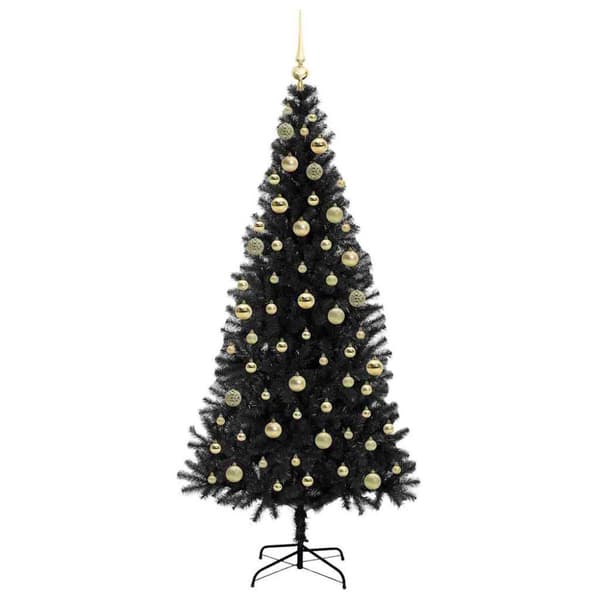 Julgran Svart 180 cm PVC