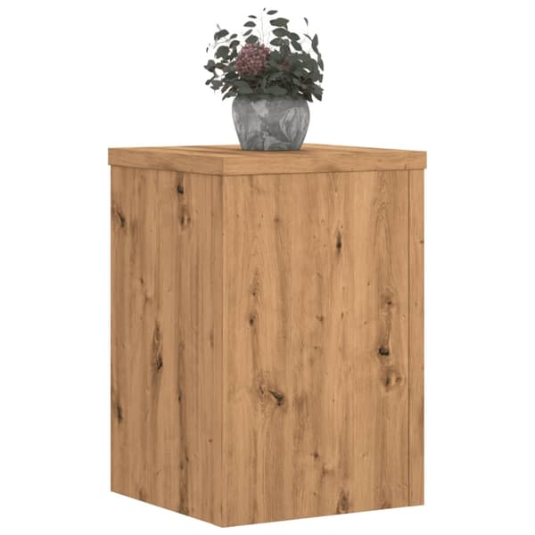 Växtställ 2 st ek 25x25x35 cm konstruerat trä