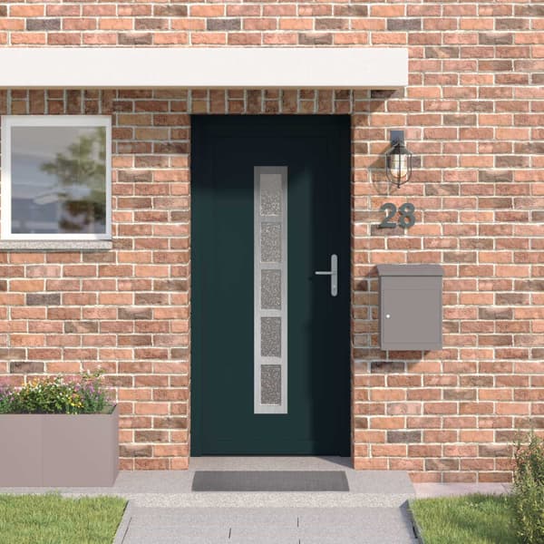 Framdörr Antracit 88 x 200 cm PVC
