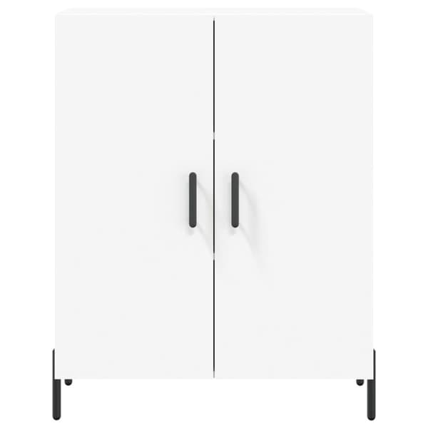 Skåp vit 69,5x34x90 cm konstruerat trä