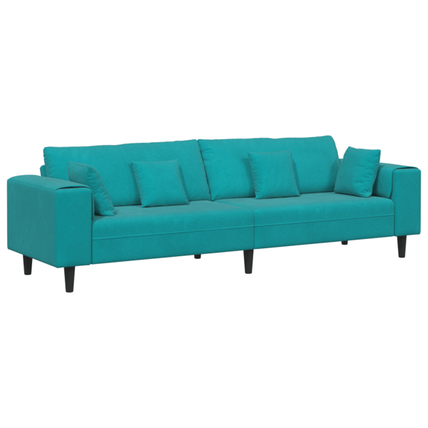 Soffa Turkos 250 x 77 x 76 cm Sammet