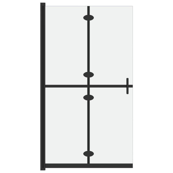 Vikbar duschvägg med frostat ESG-glas 100x190 cm