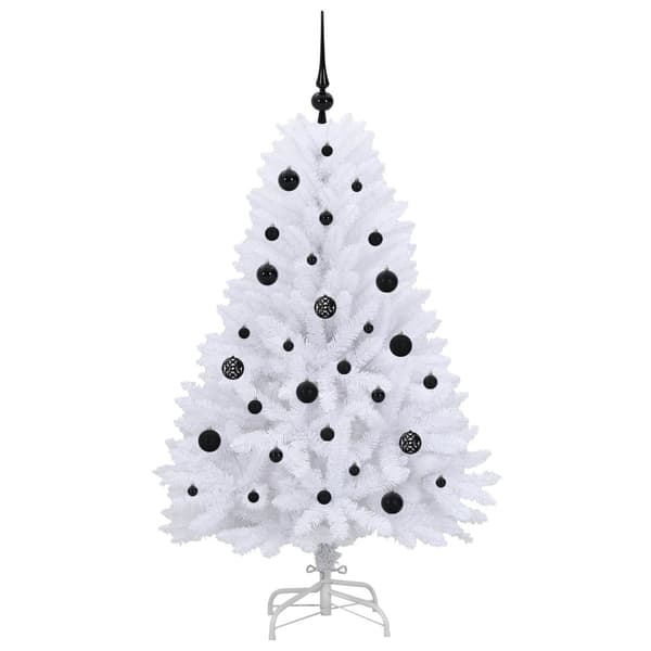 Plast Hingad Julgran Vit 150 cm PVC och stål