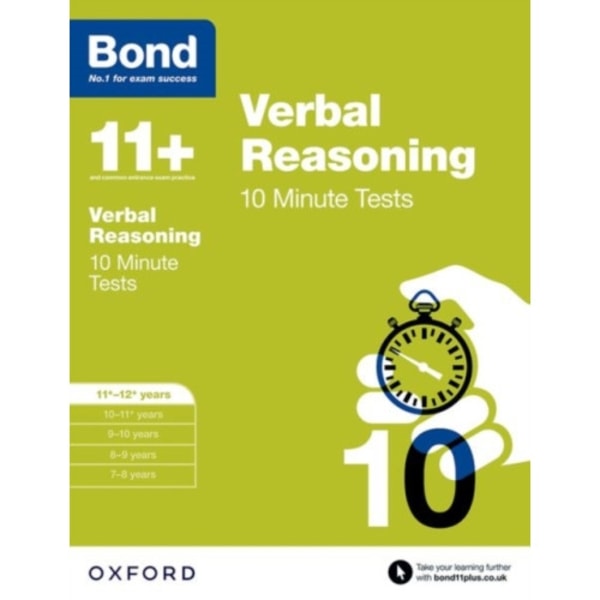 Bond 11+: Verbal Reasoning: 10 Minute Tests (häftad, eng)