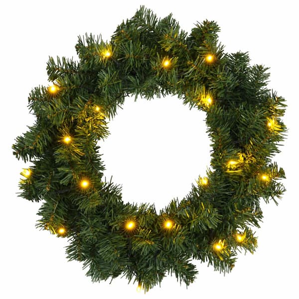 Mini-julgransset 60 cm 125 LED-lampor Varmvit PVC Grön