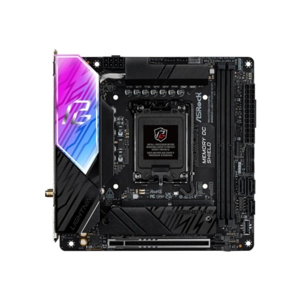 ASRock Phantom Gaming B860I Lightning WiFi - moderkort - mini ITX - LGA1851-uttag - B860