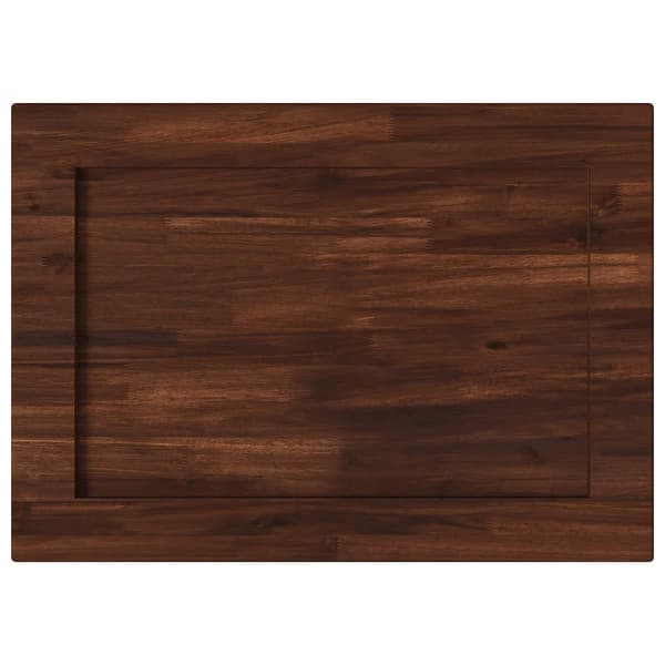 Rektangulärt Bordsskiva 90 x 50 x 3,5 cm Rektangulär Mörkbrun